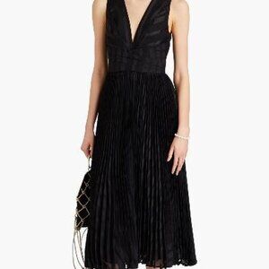 Zimmermann pleated jacquard midi dress